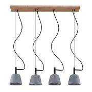 Lucande - Otavis 4 Hanglamp Concrete