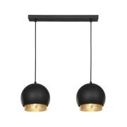 Lucande - Sivaniel 2 Hanglamp Black/Gold