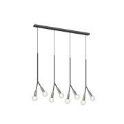 Lucande - Carlea 8 Hanglamp Black/Nickel