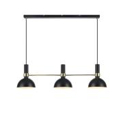 Markslöjd - Larry 3 Hanglamp Black/Brushed Brass