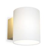 Herstal - Evoke Wandlamp IP44 Small Satin Brass/Opaal