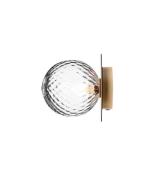 Nuura - Liila 1 Wand-/Plafondlamp IP44 Medium Nordic Gold/Optic Clear