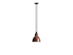 Lampe Gras - 322 XL Hanglamp Round Raw Copper/White