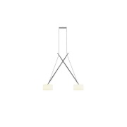 Serien Lighting - Twin LED Hanglamp Chrome/Glass