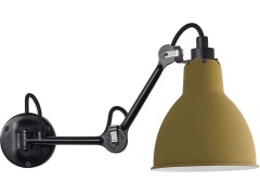 Lampe Gras - 204 Wandlamp Zwart/Yellow
