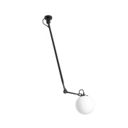 Lampe Gras - 302 L Plafondlamp Ø250 Zwart/Opaal Glas