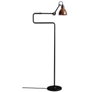 Lampe Gras - 411 VloerLamp Zwart/Raw Koper