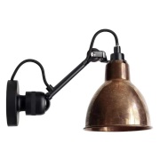 Lampe Gras - 304 Wandlamp Zwart/Raw Koper