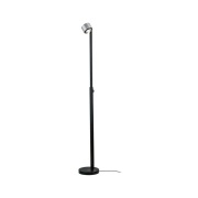 Paulmann - Aldan Vloerlamp Dim. Zwart/Geborsteld Alu