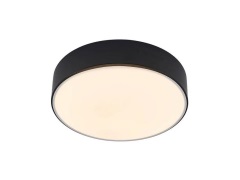 Lindby - Simera LED Plafondlamp Matt Black/White