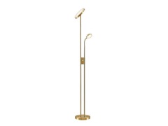 Lindby - Seppa LED Vloerlamp Round Matt Brass