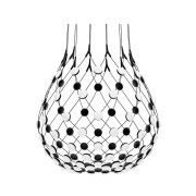 Luceplan - Mesh Hanglamp Ø80xH60 5m w/Wireless Kit Black