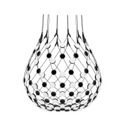 Luceplan - Mesh Hanglamp Ø80xH60 Phase 1m Black