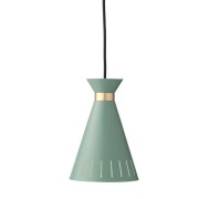 Warm Nordic - Cone hanglamp, groen, Ø 16 cm
