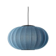 Made By Hand - Knit-Wit 57 Oval LED Hanglamp Blue Stone