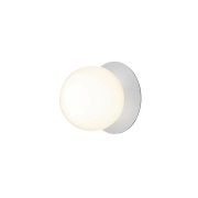 Nuura - Liila 1 Wand-/Plafondlamp IP44 Large Light Silver/Opal White