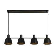 Lucande - Servan 4 Hanglamp Black