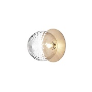 Nuura - Liila 1 Wand-/Plafondlamp IP44 Large Nordic Gold/Optic Clear