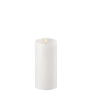 Uyuni - Cilinderkaars LED w/shoulder Nordic White 7,8 x 15 cm  Lightin...