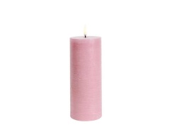 Uyuni - Cilinderkaars LED 7,8 x 20,3 cm Rustic Dusty Rose  Lighting