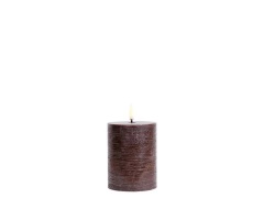 Uyuni - Cilinderkaars LED 7,8 x 10,1 cm Rustic Brown  Lighting