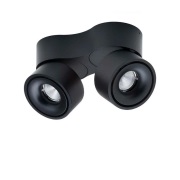 Antidark - Easy Double W2100 LED Plafondlamp 1800-2700K DTW Black