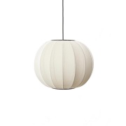 Made By Hand - Knit-Wit 45 Round Hanglamp Pearl White