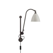 GUBI - Bestlite BL5 Wandlamp Ø16 Zwart Geelkoper/Klassisk Wit