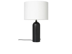 GUBI - Gravity Tafellamp Large Zwart Staal/Wit