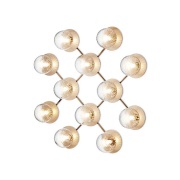 Nuura - Liila 12 Wandlamp/Plafondlamp Nordic Gold/Optic Clear