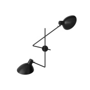 Astep - VV Cinquanta Twin Wandlamp Black/Black