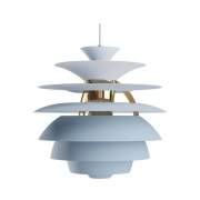 Louis Poulsen - PH Snowball Hanglamp Dusty Blue/Brass Metallised
