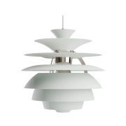 Louis Poulsen - PH Snowball hanglamp, groen/chroom, Ø 40 cm