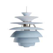 Louis Poulsen - PH Snowball Hanglamp Dusty Blue/High Lustre Chrome Pla...