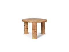 ferm LIVING - Post Sofa-tafel Small Poplar Burl Veneer