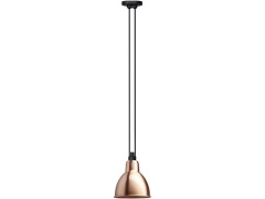 Lampe Gras - 322 L Hanglamp Round Copper/White