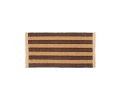 ferm LIVING - Ives Vloerkleed 80x140 Tan/Chocolate