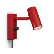 Belid - Cato Wandlamp Blank Ruby Rood/Mat Zwart