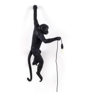 Seletti - Monkey Hanging Buiten Wandlamp Left Zwart