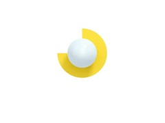 Swedish Ninja - Candy Little Circle 270 S Wandlamp Sunshine Yellow