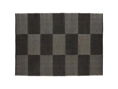 HAY - Check Vloerkleed Large 170x240 Black