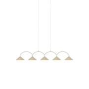 Globen Lighting - Curve 5 Hanglamp Beige