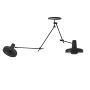 Grupa Products - Arigato Plafondlamp Dubbel Zwart Grupa