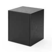 New Works - Mass bijzettafel met lade, eikenhout, zwart