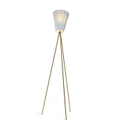 Northern - Oslo Wood VloerLamp Goud/Licht Blauw