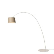 Foscarini - Twiggy Elle Wood vloerlamp, grijs/hout, dimbaar