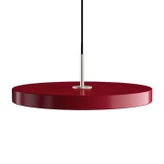 UMAGE - Asteria Hanglamp Medium Ruby Red/Steel Top