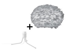 UMAGE - Eos Vloerlamp Large w/Mini Fod Grijs/Wit