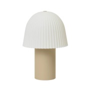 ferm LIVING - Frill Portable Taffellamp Cashmere/White