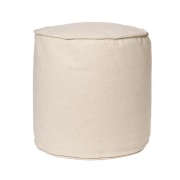ferm LIVING - Aun Cotton Poef Ø40 Off-White